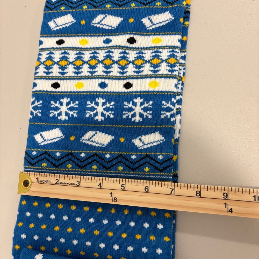 Frank Ocean X Worldnet Merch Men Knitted Long Scarf Blue Premium Acrylic Rare - Picture 2 of 3